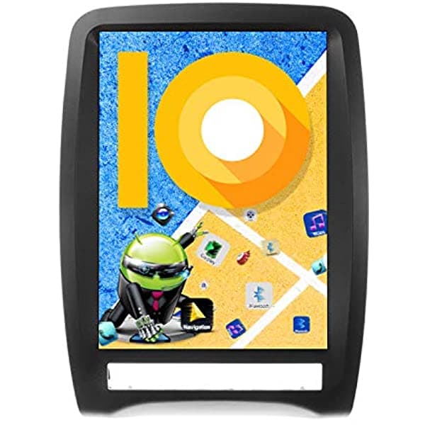 ZWNAV One Din Android 9.0 Estéreo para Auto Estilo Tesla para Dodge Durango 2012-2014 Central Multimedia con Navegación GPS Salida HDMI Compatible con CarPlay Android Auto Bluetooth 5.0 WiFi Arranque Rápido