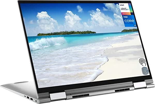Dell Inspiron 7000 2 en 1 Notebook Convertible Nuevo modelo 2021 pantalla tactil QHD+ de 17" Intel Core i7-1165G7 16 GB RAM 1 TB SSD Intel Iris Xe Graphics HDMI webcam teclado retroiluminado lector FP Win10 H Plata 7706