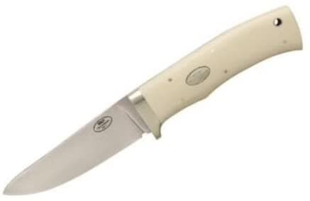 Fallkniven Cuchillos 38 Damasco Hk9 Cuchillo De Hoja Fija Con Mango Micarta Marfil
