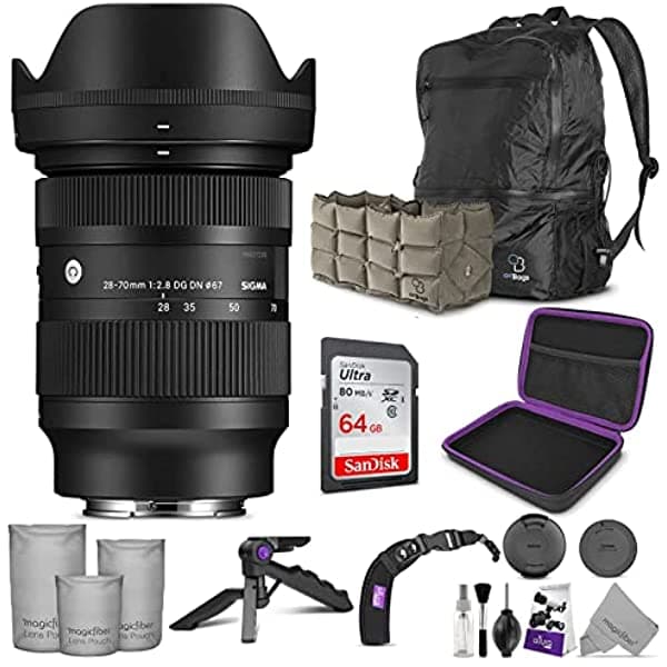 Sigma 28-70 Mm F 2.8 Dg Dn Contemporáneo Lente Sony E Mount Altura Photo Accesorio Avanzado Y Paquete De Viajes QM1918