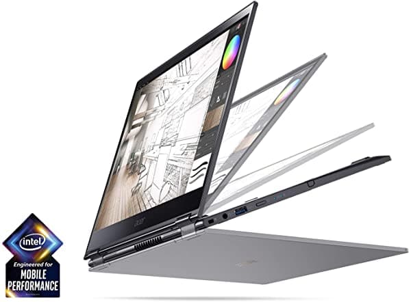 Acer Spin 5 13.3 Fhd Touch Pantalla 2-In-1 Laptop Intel Quad Core I7-8565U Procesador Up 4.60 Ghz 16Gb Memoria 512Gb Ssd Retroiluminado Teclado Y Reca NH.H62AA.006