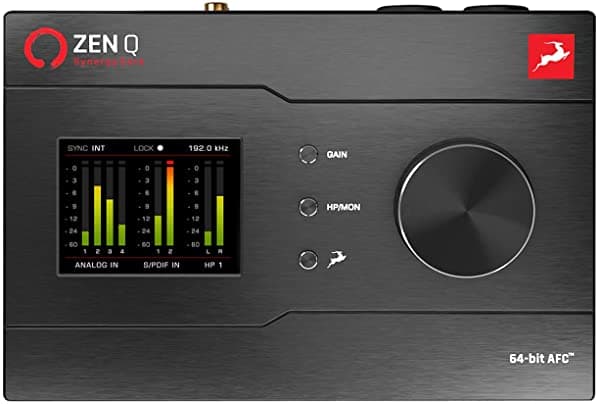 Antelope Audio Zen Q Synergy Core Interfaz de Audio 14x10 Thunderbolt 3 para Grabar Música con Efectos en Tiempo Real y Conexión XLR
