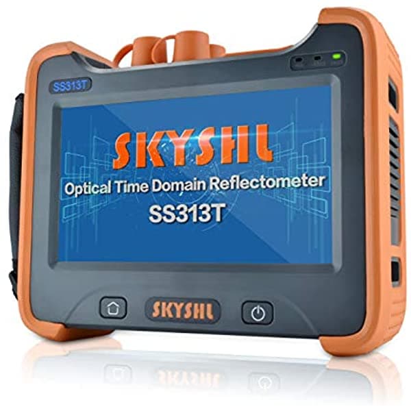 Skyshl Probador Pon Otdr De 1625 Nm/33 Db (Opm Ols Vfl Integrado Y Mapa De Eventos) Reflector De Dominio De Tiempo De Fibra Óptica Sm Compatible Con Conector Sc+Fc+St+Lc/Upc Y Apc-Ss313T-1B