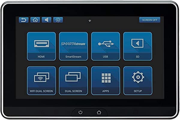Voxx Avxsb10Uhd Sistema De Entretenimiento Para Asiento Trasero Con Dos Monitores De Pantalla Táctil De 101"
