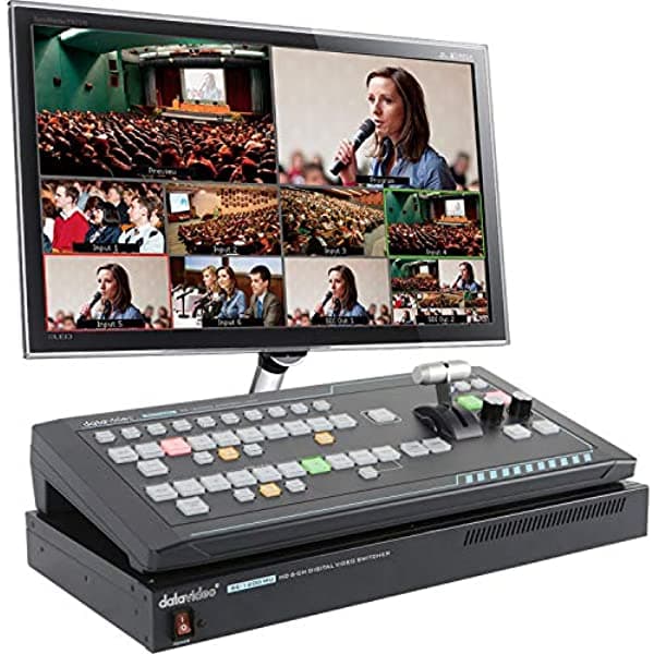 Datavideo Se-1200Mu - Interruptor De 6 Entradas Con Controlador Rmc-260 SE-1200MU + RMC-260