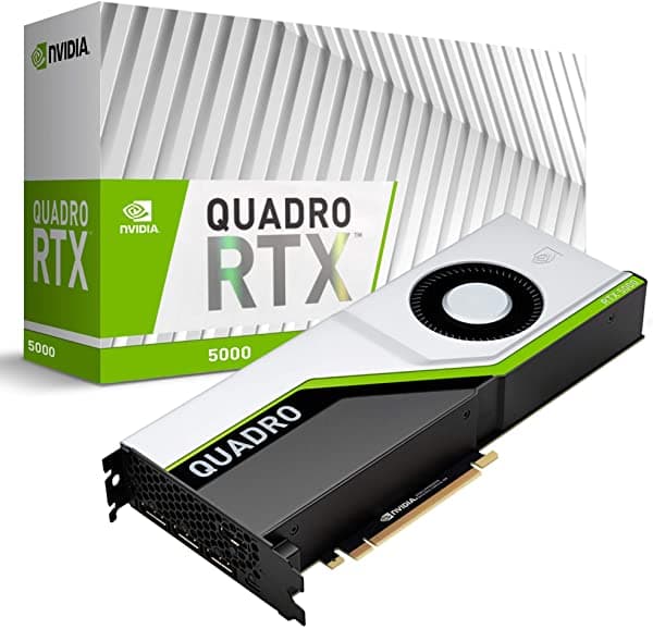 Pny Vcqrtx5000-Pb Tarjeta Gráfica Quadro Rtx 5000 16Gb Gddr6 VCQRTX5000-PB-BLK