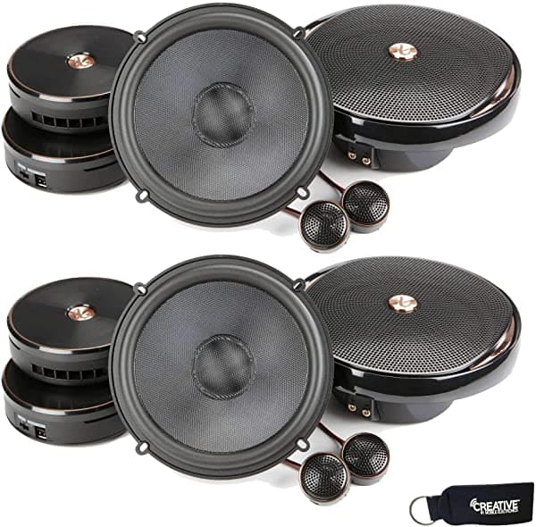 Infinity - Dos pares de parlantes Kappa-60CSX Kappa de 6.5 pulgadas de dos vías de audio para auto con crossovers (2)KAPPA-60CSX