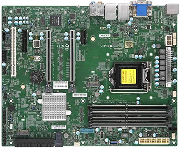 Supermicro Motherboard Mbd-X11Sca-F-O Core I3 S1151 C246 Up 64Gb Pcie Sata Atx Retail