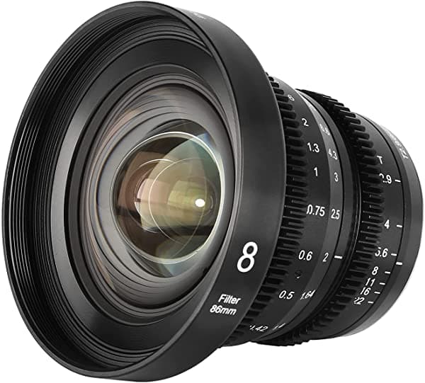 Meke 0.315 In T2.9 Gran Apertura Manual Focus Prime Baja Distorsión 4K Mini Cine Lente Para Micro Cuatro Tercios M4/3 Mft Compatible Con Cámaras Olympus/Panasonic Lumix Y Bmpcc 4K Zcam E2 Gh5 MK-8mm T2.9 MFT