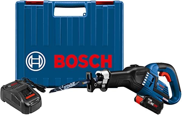 Bosch Gsa18V-125K14A 18V Ec Sin Escobillas 1.25 Pulgadas Kit De Sierra Recíproca Multi-Agarre Con (1) Batería De Rendimiento Core18V 8.0 Ah