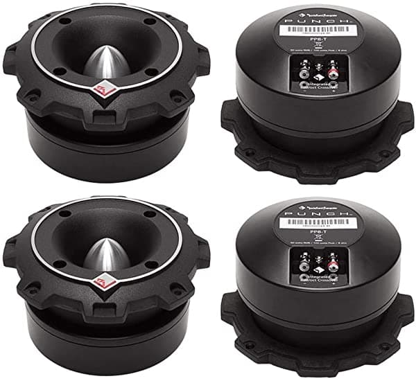 4) Nuevo Rockford Fosgate Pp4-T 15 "400 W Heavy Duty Coche Bullet Tweeters