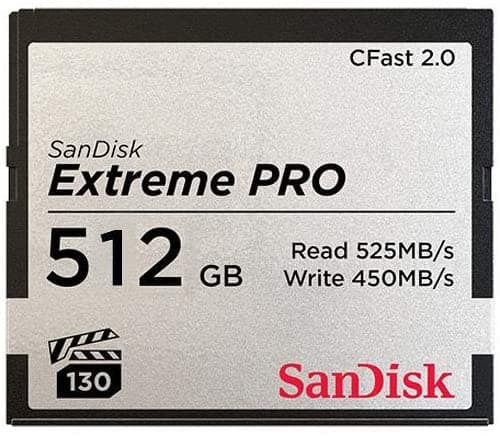 Sandisk Extreme Pro 512 Gb Cfast Card Modelo Sdcfsp-512G-A46D