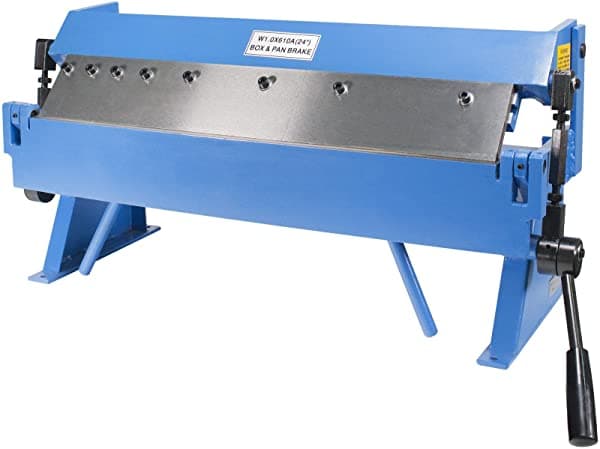 Erie Tools - Freno De Chapa Metálica De 24.0 In Con Dedos Extraíbles Ajustables Calibre 20