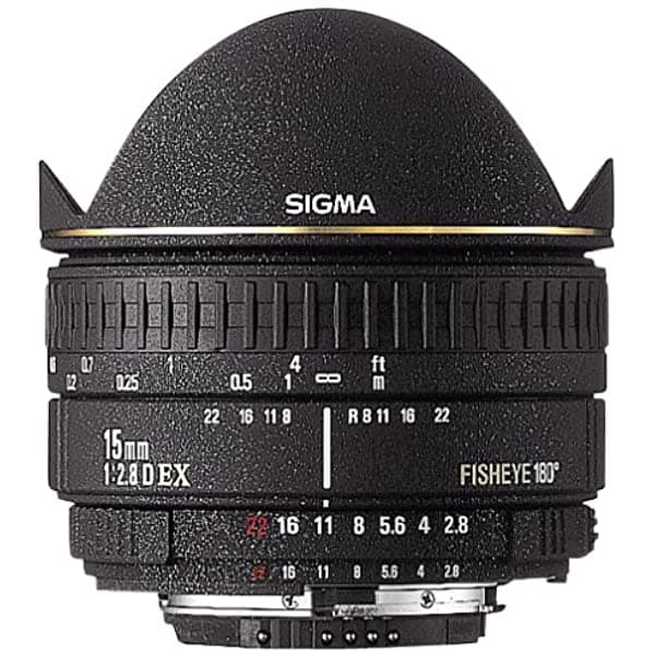 Sigma 15 Mm F2.8 Ex Diagonal De Pez Lente Nikon Slr Camara 476306
