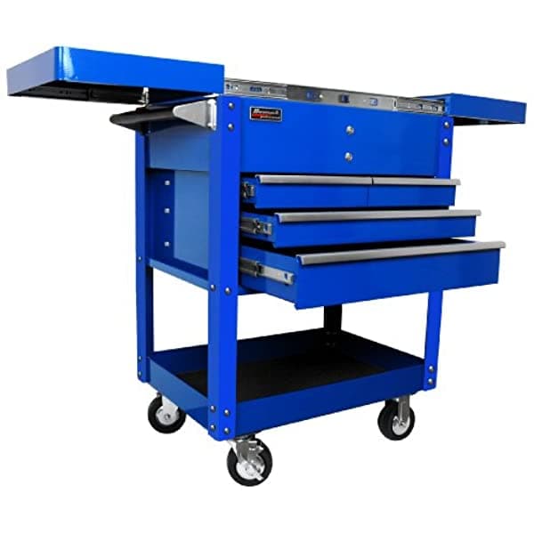 Homak Bk06032000 35-Inch Profesional Series 4 Cajones Carro De Servicio Color Negro BL06043500