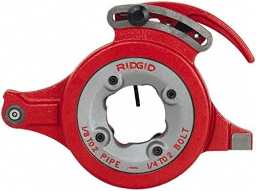 Ridgid 26132 711 Cabezal De Troquel Universal De Apertura Automática Cabeza De Troquel Npt Para Diestros Con Capacidad De Tubo Para 1/4 Pulgadas A 2 Pulgadas