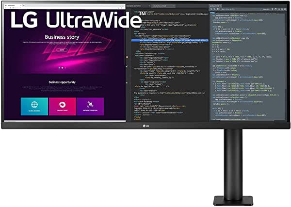 Lg Monitor 34 Pulgadas 34Bn780-B Ips Qhd Ultrawide (3440X1440) Con Soporte Ergonómico Hdr10 Amd Freesync Maxxaudio Controles En Pantalla Seguro Para Parpadeo Modo De Lector