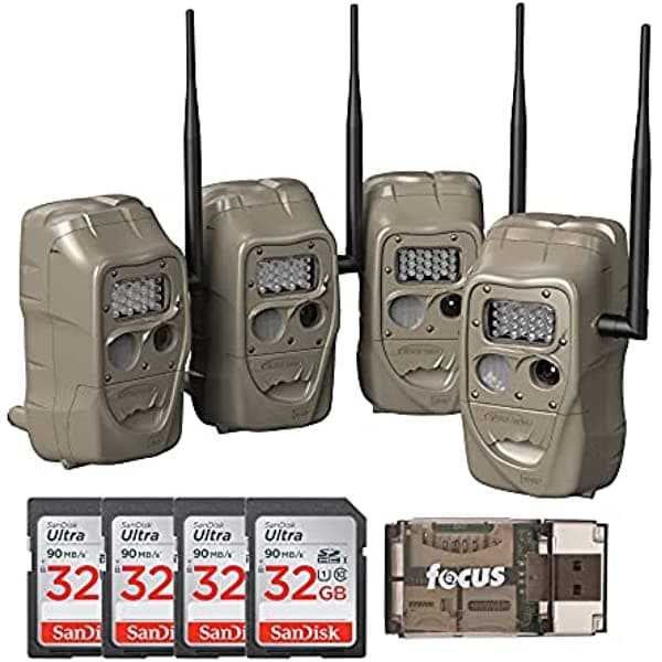 Cuddeback Cuddelink Ir J-1521 Camara 4Pk 4 Tarjetas Sd Y Lector 6 Artículos 11483_K3
