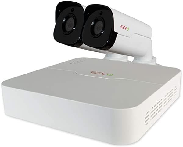 Revo America Ultra Hd 4 Ch. 1Tb Hdd Ip Nvr Video Vigilancia Sistema 2 X 4Mp Ip Bullet Seguridad Camara Acceso Remoto A Través De Smart Phone Tablet Pc RU41B2G-1T