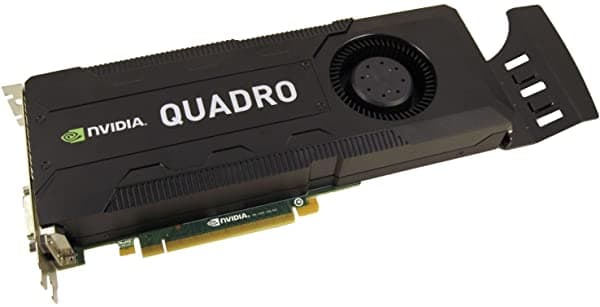 Nvidia Quadro K5000 4Gb Gddr5 Pci-E 2.0 X16 Tarjeta De Video Con Puerto De Dispalyport Y Salidas Dvi 4328456010