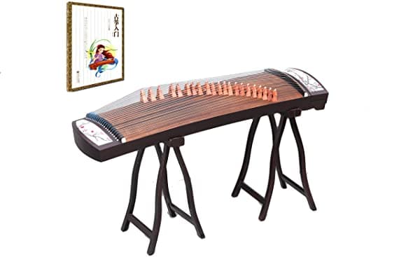 Orientalmusicsanctuary Maestro Series 2020 Profesional Sándalo De Viaje Guzheng - Incluye Libro Tutorial Completo Y Etudes