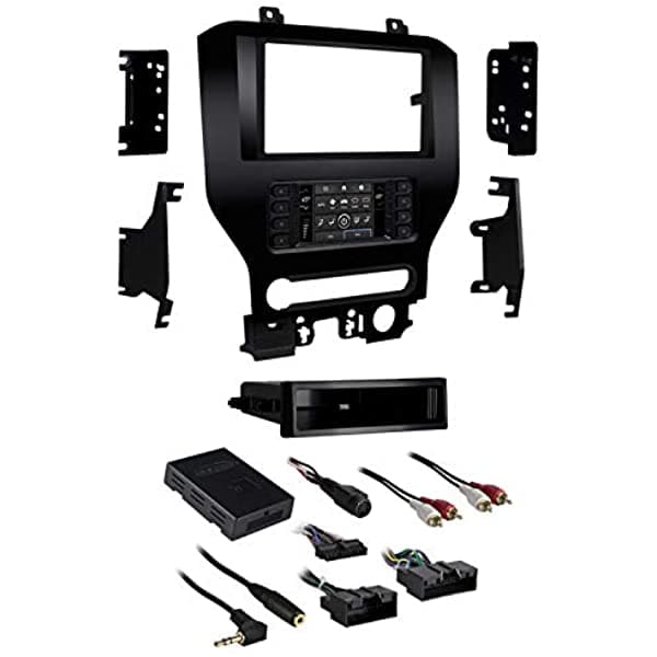Metra 99-5838Ch Turbo Touch Premium Dash Kit Con Pantalla Táctil Integrada Para Ford Mustang 2015 En Adelante Con Pantalla De 4.2 Pulgadas Color Negro