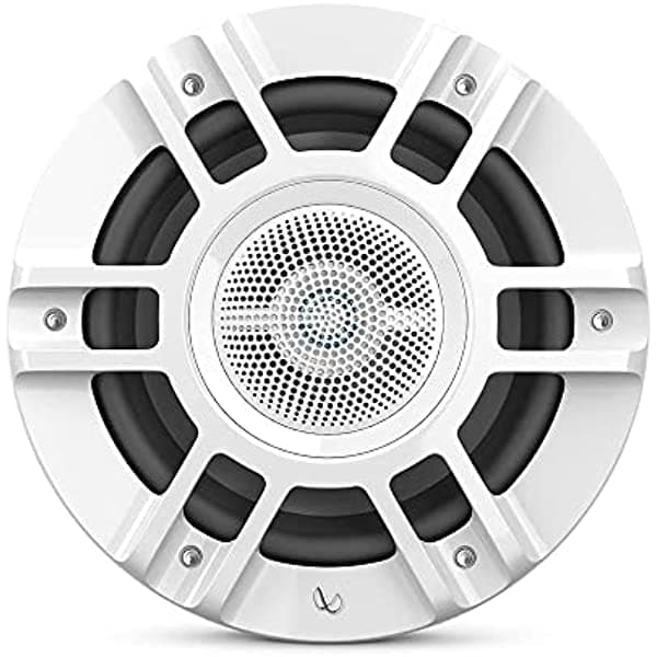 Infinity Mobile Kappa Marine - Altavoz Marino De Alta Calidad De 8 Pulgadas (8 Pulgadas) Iluminación Rgb Diseño Convertible Color Blanco KAPPA8130MAM