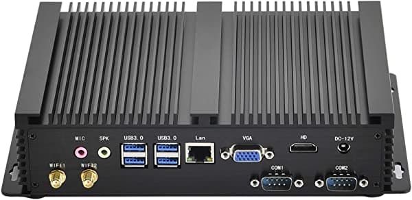 Idearace Mini Pc De Escritorio Intel I5 8ª Generación Cpu De 4 Núcleos Ram Ddr4 De 16 Gb De 256 Gb De Ssd 4K Soporte 4096X2304 2Xcom Rs232 4Xusb 3.0 Hd Vga Windows 11 Pro IR3000 i5-8250U