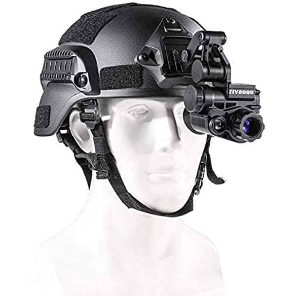 Gexmil Monocular de Visión Nocturna Digital con Montaje en Casco HD Infrarrojo de Visión Digital Mira Telescópica para Rifle de Caza GX666