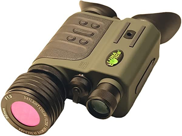 Luna Optics 6-30X50 LN-G2-B50 Gen-2 - Binoculares Digitales de Visión Diurna y Nocturna con Pantalla Dual HR