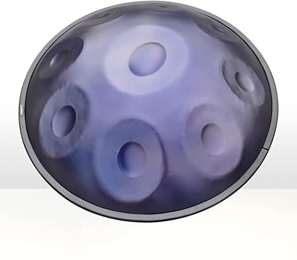 Gladfresit 432Hz Handpan Drum 9 Notas 22 "Purple Performer" En D Kurd Menor Con Soporte De Pan Caja De Pan De Mano Mazos Duraderos Y Paño Libre De Polvo