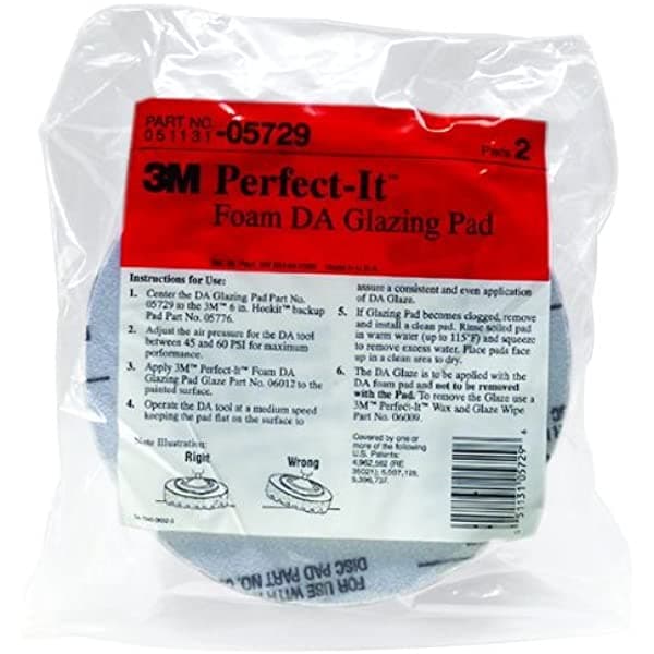 3M 05729 Perfect-It - Almohadilla De Acristalamiento Da De 6-3/4 Pulgadas Caja De 12