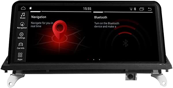 Koason E70 E71 2007-2010 10.25 "Negro Monitor De Pantalla Android 9.0 Autoradio Video Media Player Gps Navegación Carplay Para Bmw X5 X6 X5M X6M Multimedia Ccc KS-W701