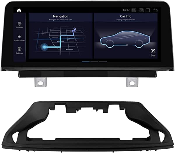 Pemp Android 10 Unidad Principal 10.25 Pulgadas Ips Táctil Hd Pantalla Qualcomm 8-Core 4Gb Ram 64Gb Rom Coche Android Auto Play Para Bmw X1 F48 Nbt (2016-2017)