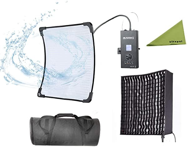 Vitopal Falcon Eyes Rx-24Tdx Ii 150W Roll-Flex Luz Led Bi-Color 3000K - 5600K Luz Led Ipx8 Impermeable Flexible Luz Led Con Rx-24Tdxsbhc Ii Rejilla De Panal Softbox Con 9 Modo De Efecto Escena RX-24TDX II+SBHC