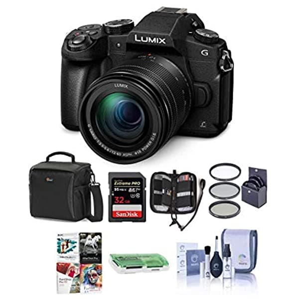 Panasonic Lumix Dmc-G85 Cámara Sin Espejo Con 12 - 60 Mm F/3.5 - 5.6 Objetivo Lumix G Vario Power Ois Bundle Con Bolsa) Color Negro