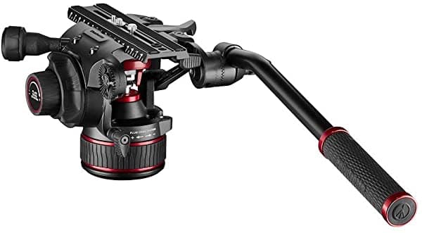 Manfrotto Nitrotech Fluid Video Head 612 Dslr Video Sin Espejo Y Cinema Camara Controlante Continuo Sistema 4-18 Kg Variable Fluid Continuo Drag Siste MVH612AHUS
