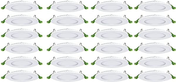 Ovo U Technology Disco Luz Trim 4In 9W Redondo Mientras Que El Acabado 3000K O-SL4-WH-3K-24