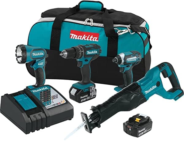 Makita Xt440 18V Lxt - Kit Combinado Inalámbrico De Iones De Litio De 4 Piezas (3.0Ah)