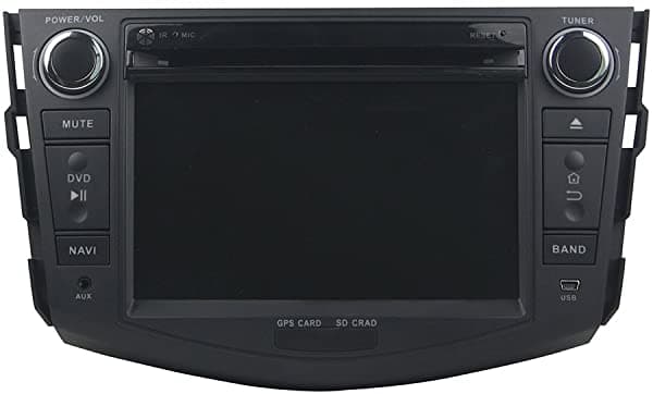 Kunfine Android 9.0 Octa Core 4 GB RAM Reproductor multimedia DVD GPS navegación estéreo para auto para Toyota RAV4 2006 2007 2008 2009 2010 2011 2012 control del volante 3G WiFi Bluetooth mapa gratis actualización KF-V2151Q