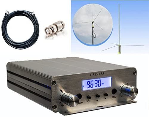F-S Electronics Oferta del paquete transmisor FM de 15W y antena de calidad profesional RangeMax (valor de $400 dólares) 20WBUNDLE2