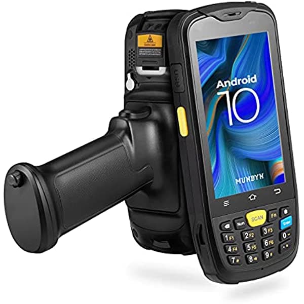 Munbyn Android Barcode Scanner Android 10 Scanner Zebra Se4710 Qr 2D Android Scanner Numeric Keypad Wifi 4G Android Barcode Scanner Pistol Grip Comfortable Hold Para Warehouse Inventory JNV-DZO-ELS356