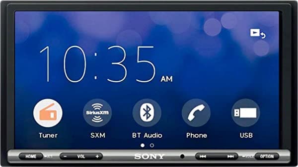 Sony - 7" Android Auto/Apple CarPlay - Receptor multimedia digital Bluetooth integrado en el tablero - Negro XAVAX3000