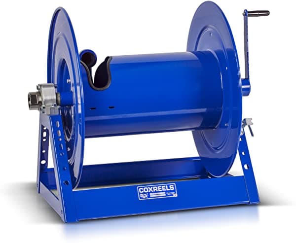 Coxreels Carrete De Manguera De Gran Capacidad/Volumen - Modelo # 1185-1124 Id De Manguera De 1-1/2" Azul 50 Pies De Longitud