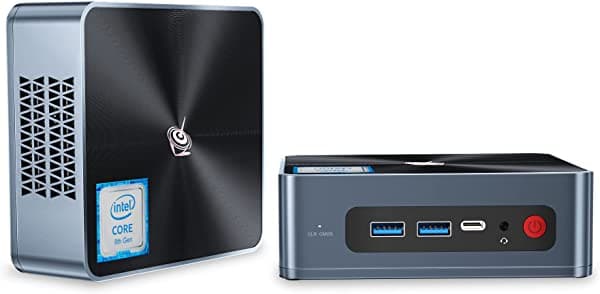 Beelink Sei8 Mini Pc Windows 11 Pro Intel 8ª Generación 8109U (Hasta 3.6 Ghz) 16 Gb Ddr4 Ram 500 Gb Nvme Ssd 4K Salida Hdmi Dual Wifi Dual Bt4.0 4 Usb 3.0 Mini Computadora Gigabit Ethernet