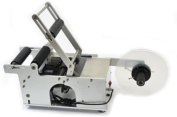 Taishi Máquina De Etiquetado De Botellas Etiquetadora Redonda Semi Automática De La Botella Aplicador De La Etiqueta Para Botellas De 49.2-393.7 Ft M 110V Del Diámetro MT-50