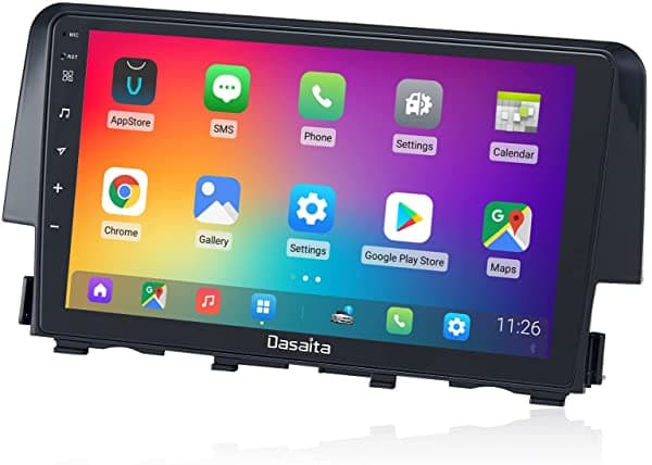 Dasaita 9 Pulgadas Para Honda Civic 2015 2016 2017 2018 2019 2020 2021 Android 10.0 Estéreo Para Auto Carplay Android Auto GPS Navegación 4G RAM 64G ROM DSP Unidad Principal WiFi