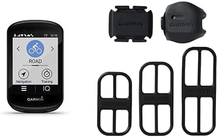 Garmin Edge 830 Computadora GPS De Rendimiento Para Ciclismo/Bicicleta Con Mapeo Monitoreo De Rendimiento Dinámico Y Enrutamiento De Popularidad Y Sensor De Velocidad 2 Y Sensor De Cadencia 2 Pack