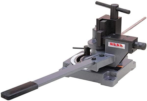 Kaka Industrial Ub-100A - Dobladora Universal De Alta Precisión Curvadora De Metal De Hierro De Acero Resistente Con Diseño Caliente Y Frío Dobladora De Barra De Metal De Alta Precisión Plana Redonda Cuadrada Y Ángulo