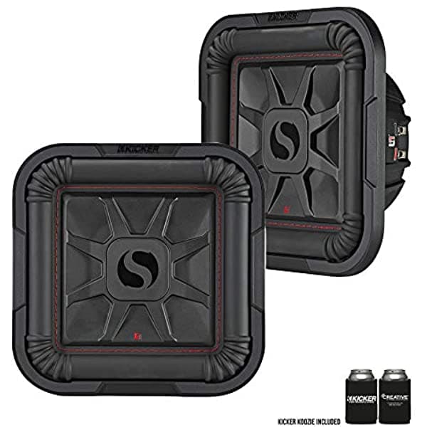 Kicker 46L7T104 Dos Subwoofers L7-Thin De 10 Pulgadas Bobina De Voz Doble 4 Ohmios 500 Vatios Cada Uno KICKERBDL190603-02